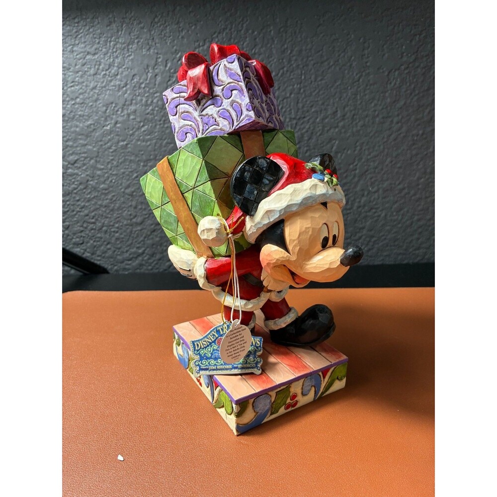 Enesco Disney Traditions "Here Comes Old St. Mick" Mickey Mouse Figurine
